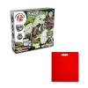 2 In 1 Fossil Excavation Kit Iv. Opetuspeli Toimitetaan Kuitukangaslahjapussilla (80 G/m²) Punainen