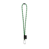 75089. Set Lanyard Tube Long (Ø 7 Mm), 55 Mm:n D-muotoinen Sulkurengas Ja Ø 7 Mm:n Turvalukko Heksakromi Vihreä/musta