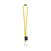 75089. Set Lanyard Tube Long (Ø 7 Mm), 55 Mm:n D-muotoinen Sulkurengas Ja Ø 7 Mm:n Turvalukko Keltainen