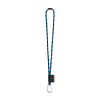 75089. Set Lanyard Tube Long (Ø 7 Mm), 55 Mm:n D-muotoinen Sulkurengas Ja Ø 7 Mm:n Turvalukko Musta/syvänsininen