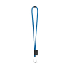 75089. Set Lanyard Tube Long (Ø 7 Mm), 55 Mm:n D-muotoinen Sulkurengas Ja Ø 7 Mm:n Turvalukko Sininen