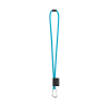 75089. Set Lanyard Tube Long (Ø 7 Mm), 55 Mm:n D-muotoinen Sulkurengas Ja Ø 7 Mm:n Turvalukko Vaaleansininen