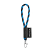 75090. Lanyard Tube Short Set. Perusmallit Musta/syvänsininen