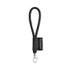 75090. Set Lanyard Tube Short (Ø 7 Mm) 9 Mm:n Sulkurenkaalla Musta