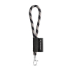 75090. Set Lanyard Tube Short (Ø 7 Mm) 9 Mm:n Sulkurenkaalla Musta/harmaa