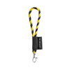 75090. Set Lanyard Tube Short (Ø 7 Mm) 9 Mm:n Sulkurenkaalla Musta/keltainen