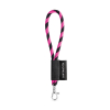 75090. Set Lanyard Tube Short (Ø 7 Mm) 9 Mm:n Sulkurenkaalla Musta/pinkki