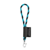 75090. Set Lanyard Tube Short (Ø 7 Mm) 9 Mm:n Sulkurenkaalla Musta/vaaleansininen