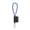 75090. Set Lanyard Tube Short (Ø 7 Mm) 9 Mm:n Sulkurenkaalla Violetti/vaaleansininen