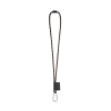 75091. Lanyard Nautic Long Set. Perusmallit Musta/oranssi