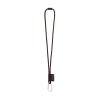 75091. Lanyard Nautic Long Set. Perusmallit Musta/punainen