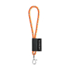 75092. Set Lanyard Nautic Short (Ø 7 Mm) Setti 9 Mm:n Sulkurenkaalla Heksakromi Oranssi
