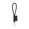 75092. Set Lanyard Nautic Short (Ø 7 Mm) Setti 9 Mm:n Sulkurenkaalla Musta/oranssi