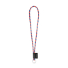 75093. Set Lanyard Tube Long (Ø 7 Mm) Renkaalla Ø 32 Mm Heksakromi Oranssi/syvänsininen
