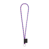 75093. Set Lanyard Tube Long (Ø 7 Mm) Renkaalla Ø 32 Mm Heksakromi Pinkki/syvänsininen