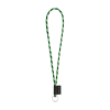75093. Set Lanyard Tube Long (Ø 7 Mm) Renkaalla Ø 32 Mm Heksakromi Vihreä/musta