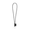 75093. Set Lanyard Tube Long (Ø 7 Mm) Renkaalla Ø 32 Mm Musta/harmaa