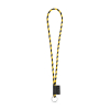 75093. Set Lanyard Tube Long (Ø 7 Mm) Renkaalla Ø 32 Mm Musta/keltainen