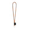 75093. Set Lanyard Tube Long (Ø 7 Mm) Renkaalla Ø 32 Mm Musta/oranssi