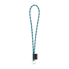 75093. Set Lanyard Tube Long (Ø 7 Mm) Renkaalla Ø 32 Mm Musta/vaaleansininen