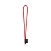 75093. Set Lanyard Tube Long (Ø 7 Mm) Renkaalla Ø 32 Mm Punainen