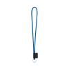 75093. Set Lanyard Tube Long (Ø 7 Mm) Renkaalla Ø 32 Mm Sininen