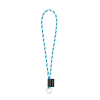 75093. Set Lanyard Tube Long (Ø 7 Mm) Renkaalla Ø 32 Mm Valkoinen/vaaleansininen