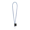 75093. Set Lanyard Tube Long (Ø 7 Mm) Renkaalla Ø 32 Mm Violetti/vaaleansininen