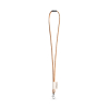 75096. Set Lanyard Cork Long (Ø 5 Mm), 9 Mm:n Karabiinihaka Ja Ø 5 Mm:n Turvasolki Natural