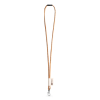 75096. Set Lanyard Cork Long (Ø 5 Mm), 9 Mm:n Karabiinihaka Ja Ø 5 Mm:n Turvasolki Natural