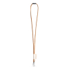 75096. Set Lanyard Cork Long (Ø 5 Mm), 9 Mm:n Karabiinihaka Ja Ø 5 Mm:n Turvasolki Natural