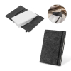 Baldwin. A5 Notepad With Recycled Felt Cover (100% Rpet) And Lined Pages In 100% Recycled Paper Tummanharmaa
