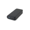Becker 20. 20.000 Mah Power Bank In Recycled Abs (100% Rabs) With 15w Superfast Wireless Charger Musta