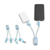 Berners. Supernopea 6-in-1-usb-kaapeli Kierrätetystä Pet:stä (100 % Rpet) Lajitelma