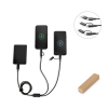 Bertozzi. Superfast 6-in-1 Usb Cable Made Of Aluminium And Recycled Pet Musta