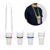 Bolton. Set Lanyard Sublimation Long Ii (20 Mm) Duo Silikonimukitelineellä Musta