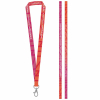 Brighton Painettu Näyte Set Lanyard Sublimation Long Ii (20 Mm) 20 Mm:n Sulkurenkaalla Valkoinen