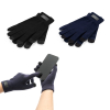 Burrow. Gloves Made From Recycled Polyester (100% Rpet), With Touch Tips Musta