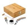 Cabernet. Bamboo, Zinc And Stainless Steel Wine Set Natural