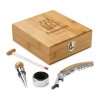 Cabernet. Bamboo, Zinc And Stainless Steel Wine Set Natural