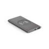 Cassini. Power Bank 4'000 Mah Ja 5w Langaton Laturi, Kierrätetystä Alumiinista (100 % Ral) Tummanharmaa