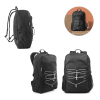 Delfos Backpack. 300d Kierrätetystä Polyesteristä Ja 600d Kierrätetystä Polyesteristä Kannettava Reppu Heijastavilla Elementeillä Musta