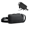 Edinburgh. Waist Bag In High-density 600d Recycled Polyester And 210d Recycled Polyester Lining Musta