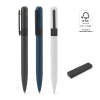 Elsie Round. Metal Ballpoint (60% Recycled) With Rounded Design Sininen