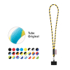 Gosport. Set Lanyard Tube Long (Ø 7 Mm) 9 Mm:n Sulkurenkaalla Ja Kännykkäpidikkeellä Musta