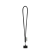 Gosport. Set Lanyard Tube Long (Ø 7 Mm) 9 Mm:n Sulkurenkaalla Ja Kännykkäpidikkeellä Musta