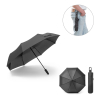 Gustavo. Recycled Polyester (100% Rpet) 190t Pongee Umbrella With Automatic Opening And Closing Musta