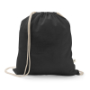 Istanbul. Backpack Made From Recycled Cotton (70%) And Polyester (30% Rpet) (150 G/m²) Musta