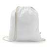 Istanbul. Backpack Made From Recycled Cotton (70%) And Polyester (30% Rpet) (150 G/m²) Valkoinen