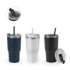 Joyner Compact Stainless Steel Travel Cup (91% Recycled) With Vacuum Insulated Double Wall And Matt Finish 600 Ml Musta